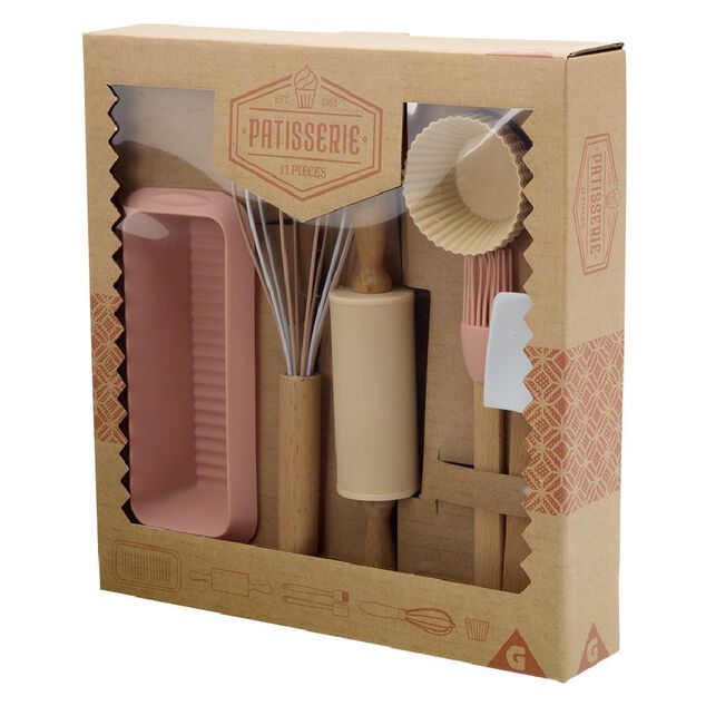 Coffret p&acirc;tisserie en bois pour enfant