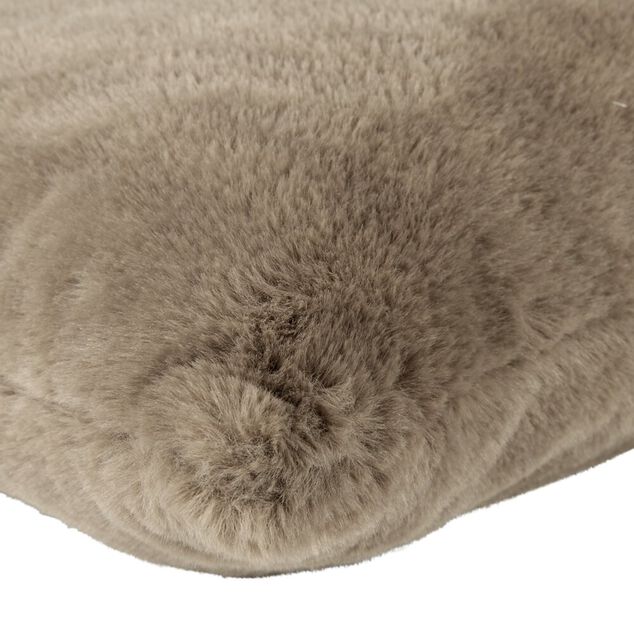 Coussin carr&eacute; fausse fourrure 45x45cm (3 mod&egrave;les)