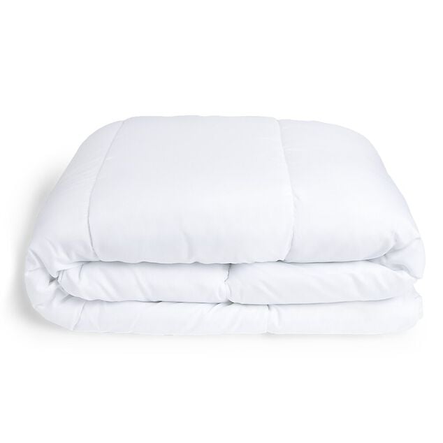 Couette caline polyester blanc 1 place 140x200cm