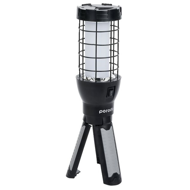 Lampe baladeuse rechargeable manche tr&eacute;pied et crochet