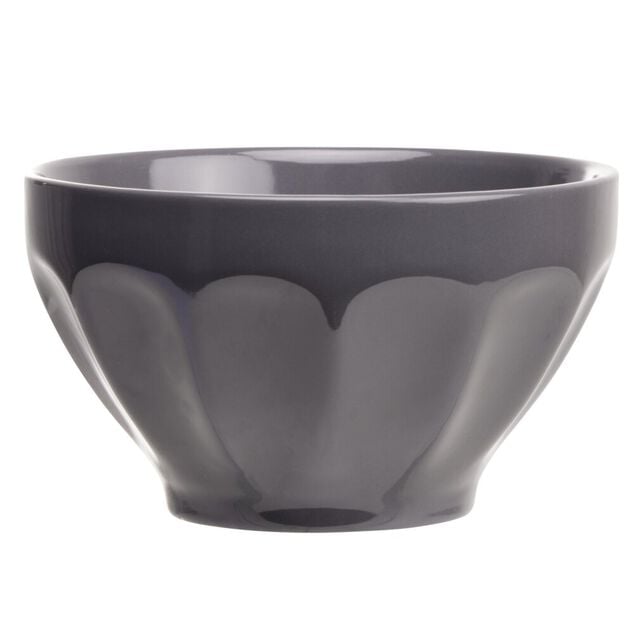Bol gris en fa&iuml;ence