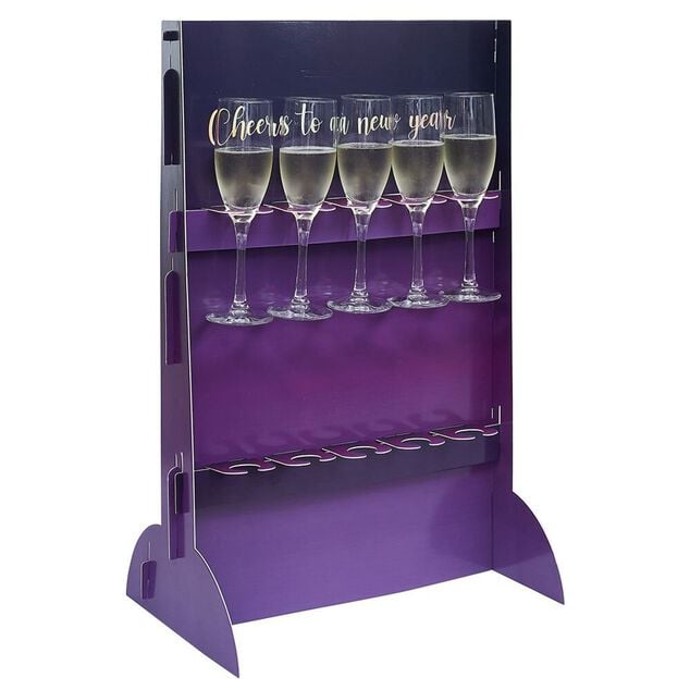 Support DIY pour fl&ucirc;te &agrave; champagne