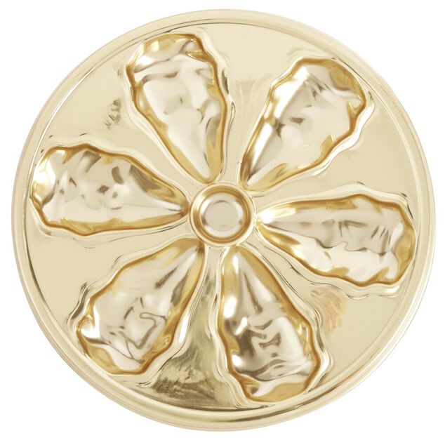 Plat de pr&eacute;sentation hu&icirc;tres X3 pcs &Oslash;26XH2 cm dor&eacute;