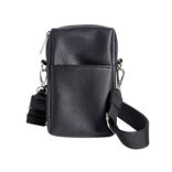 Sac bandoulière à téléphone simili uni 10xH16,5cm (6 modèles)
