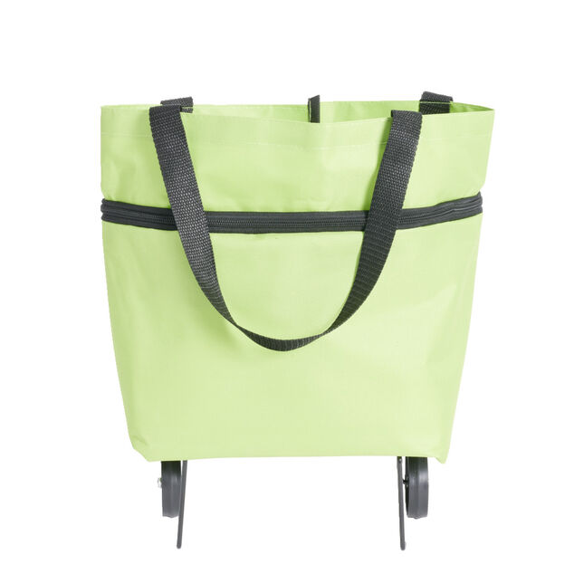 Sac de courses ajustable à roulettes 20L orange ou vert