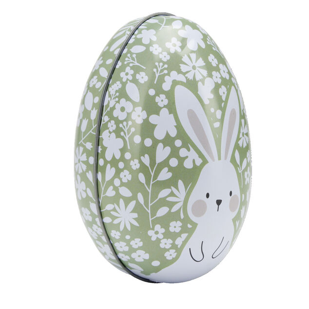 Boîte en fer forme oeuf 13x9xH7cm (3 modèles)