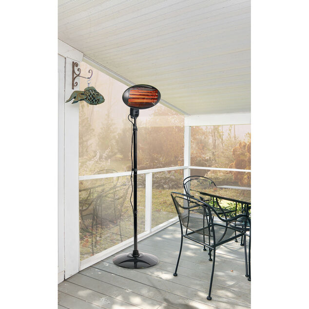 Chauffage ext&eacute;rieur sur pied ajustable 160-210cm Homday