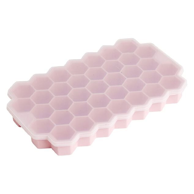Moule &agrave; gla&ccedil;on silicone rose x37 - 20,8x12,8xH2,3cm