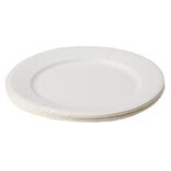Lot de 20 assiettes en carton blanc Ø27 cm