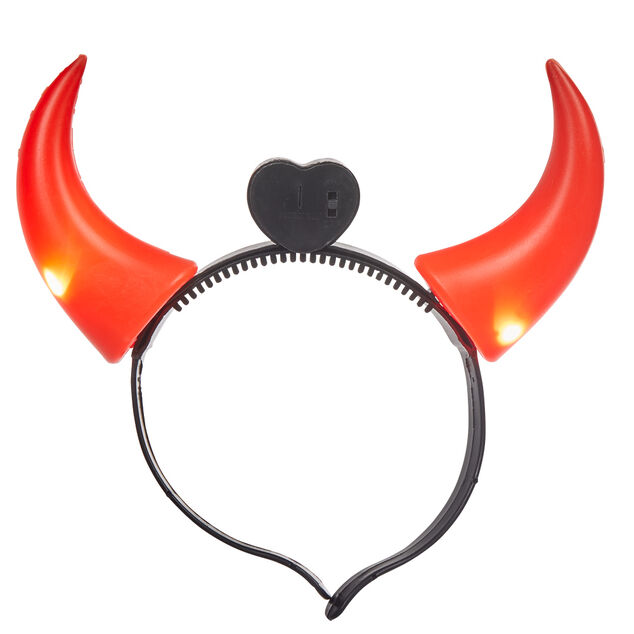 Serre-t&ecirc;te corne de diable lumineux