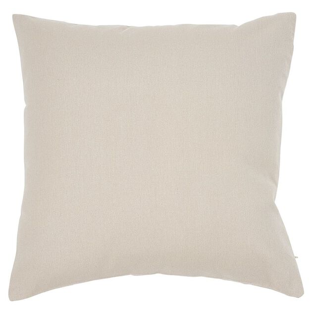 Housse de coussin carr&eacute; taupe uni