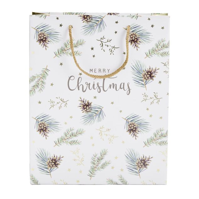 Sac cadeau de No&euml;l moyen mod&egrave;le H32cm (2 mod&egrave;les)