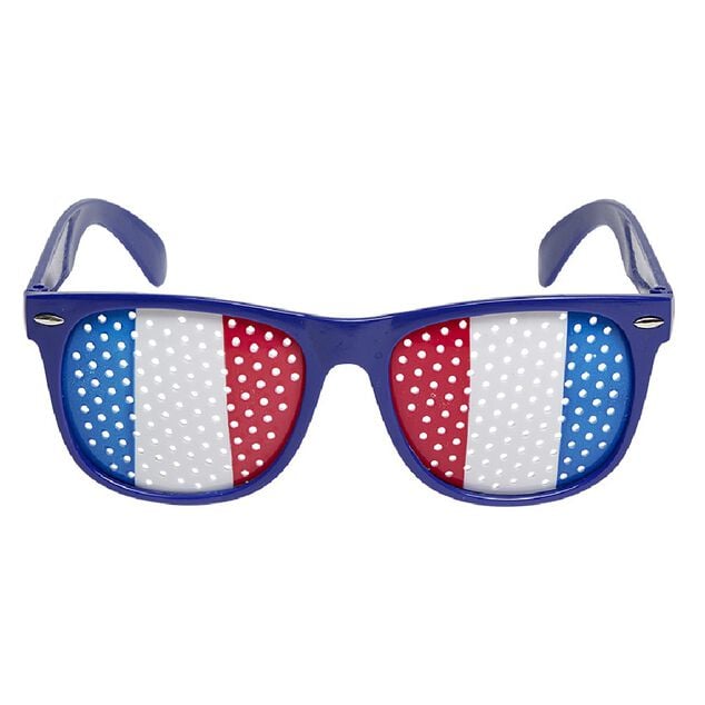 Lunettes avec drapeau fran&ccedil;ais