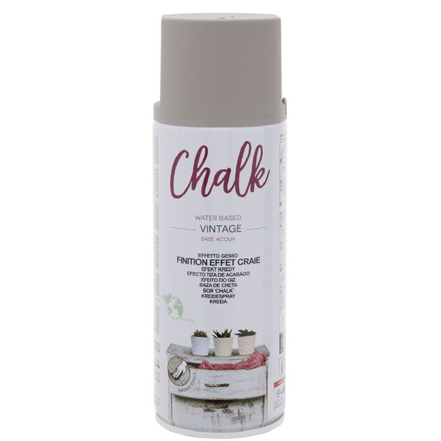 Peinture a&eacute;rosol Chalk effet craie 400 ml Gris