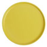 Assiette &agrave; dessert ronde Nordic porcelaine jaune &Oslash;22cm