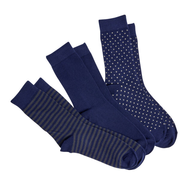 Chaussettes homme tige longue polycoton 3 paires 41/45