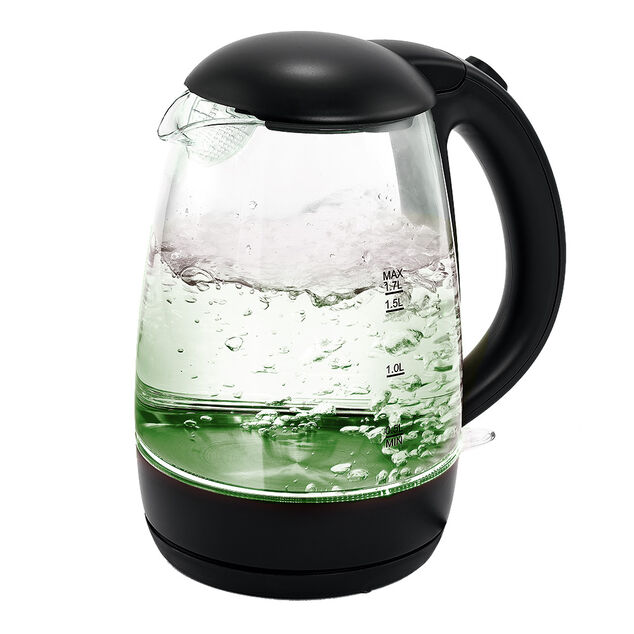 Bouilloire LED sans fil couleurs variables Homday en verre 1,7 L