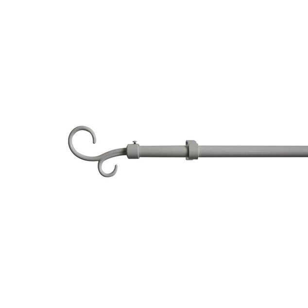 Kit Tringle Extensible 167-305 cm embouts crosse blanc