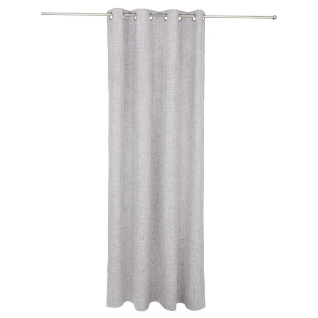 Rideau occultant effet chiné gris foncé 140x240cm