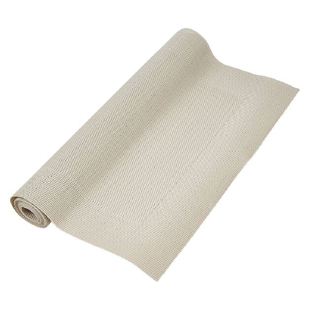 Chemin de table pvc uni taupe