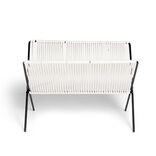 Range magazine coton blanc et métal 35,5x25x25cm