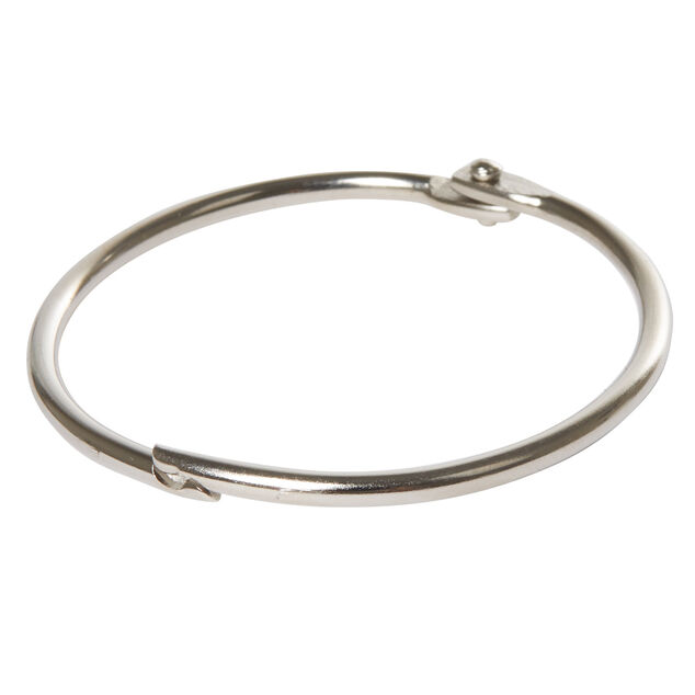 Anneau rideau de douche rond en métal x12