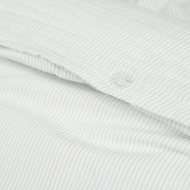 Parure de lit 2 personnes 220x240cm gaze de coton rayures (3 mod&egrave;les)