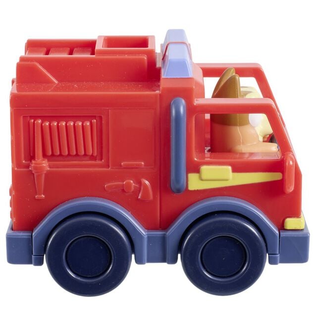 V&eacute;hicule mini Bluey plastique 9x6xH7cm (4 mod&egrave;les)
