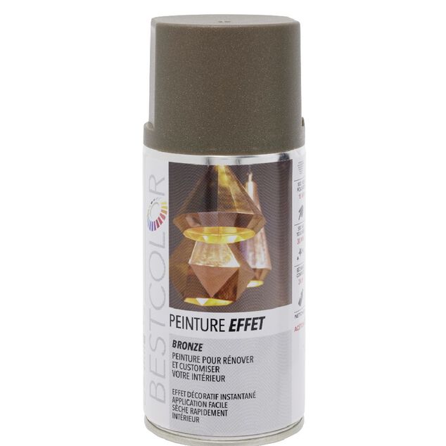 Peinture a&eacute;rosol effet Bronze 300 ml