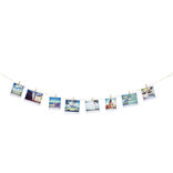 Corde à photo 10m avec 60 pinces en bois