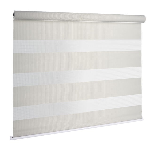 Store enrouleur avec ou sans per&ccedil;age jour nuit beige 65x160cm