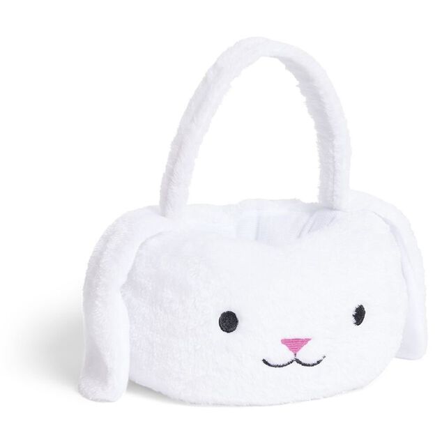 Panier de P&acirc;ques peluche lapin blanc
