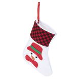 Grande chaussette de Noël en feutre x2