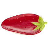 Plat forme fraise dolomite rouge 23x18xH2,5cm