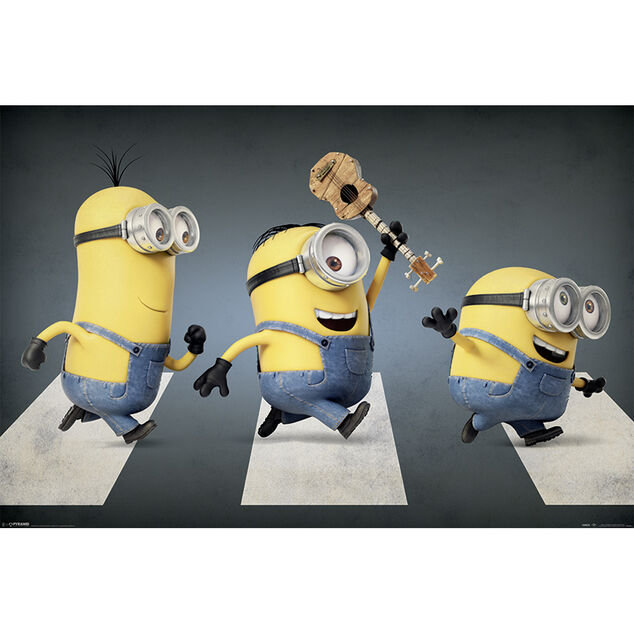 Poster Minions (Moi, moche et m&eacute;chant) - Abbey road