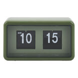 Horloge rétro à rabat automatique plastique vert