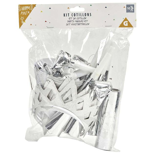 Cotillons paillet&eacute;s dor&eacute;s ou argent&eacute;s