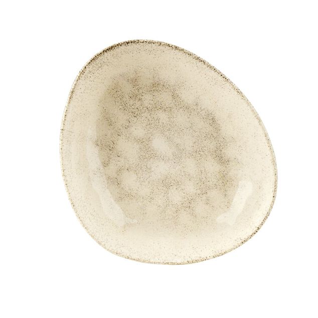Assiette creuse fa&iuml;enceTrior beige 20,5x23cm