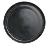 Assiette &agrave; dessert Oslo en gr&egrave;s noir &Oslash;20cm