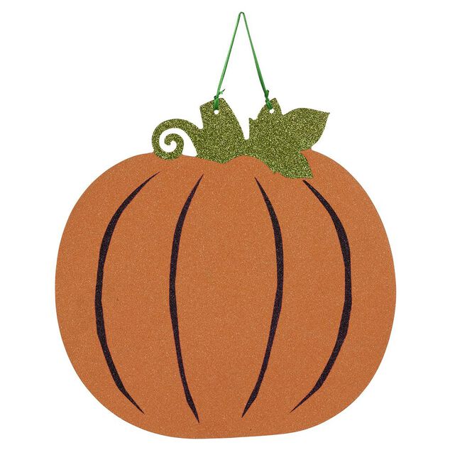 Panneau paillet&eacute; citrouille Halloween