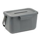 Poubelle compost de porte 4L plastique gris 25,5x16,5xH14cm