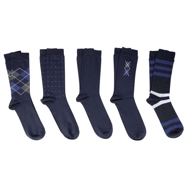 Chaussettes homme x10 tige haute 41/45 (2 mod&egrave;les)