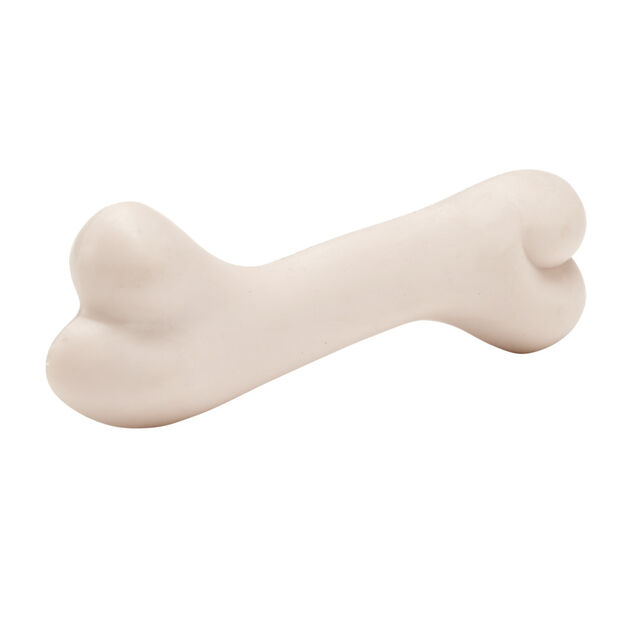 Jouet pour chien caoutchouc forme os L12 cm (3 mod&egrave;les)