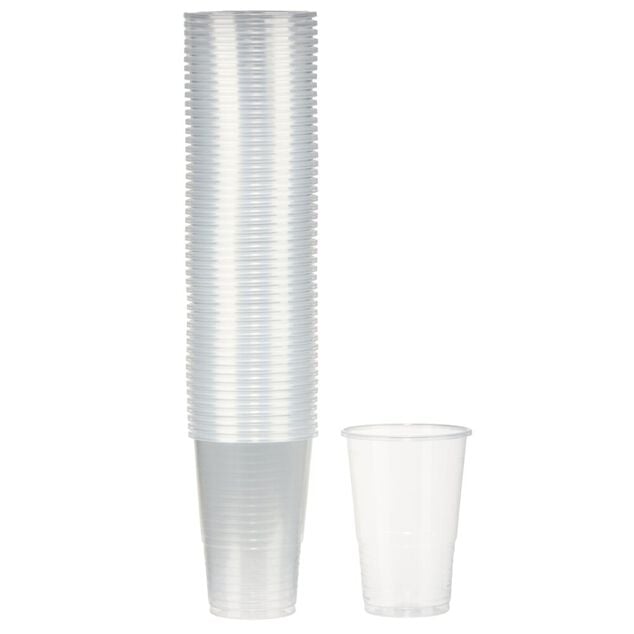 Gobelet plastique transparent 33cl x50
