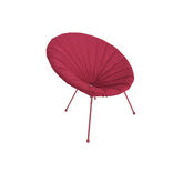 Housse de fauteuil de jardin Urban tissu d&eacute;perlant - Rouge - &Oslash;85xH37 cm