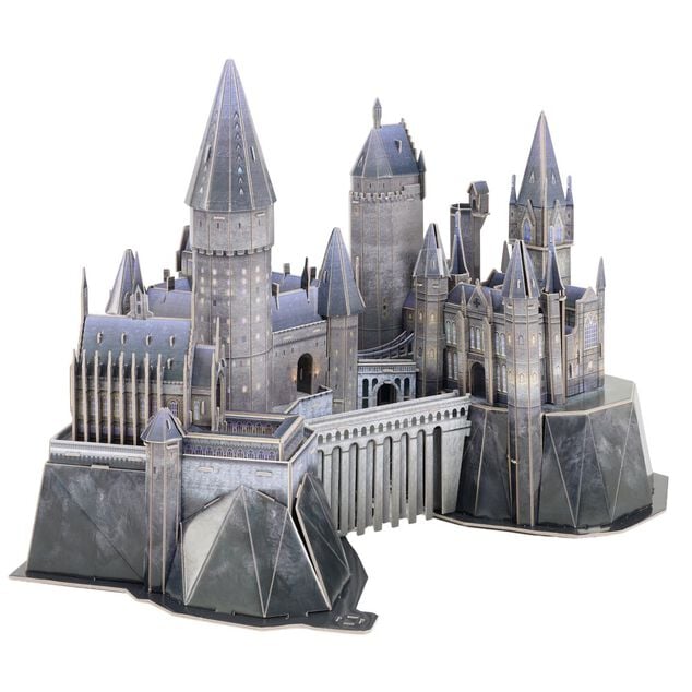 Maquette puzzle 3D ch&acirc;teau Poudlard Harry Potter 198 pi&egrave;ces gris