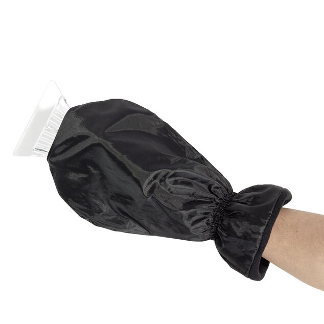 Gratte givre avec gant de protection noir