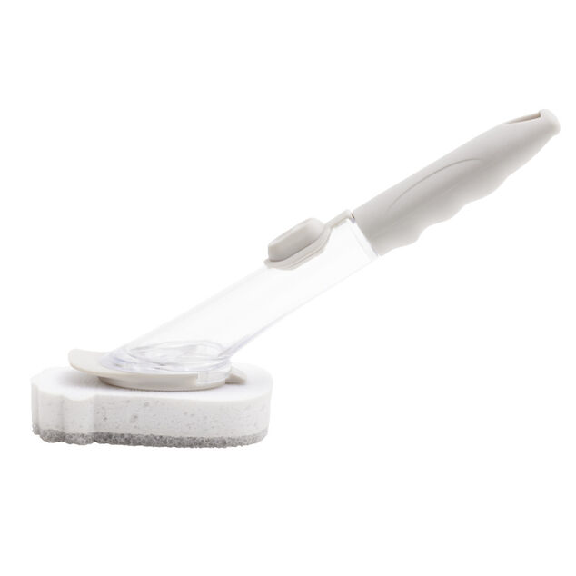 Brosse de nettoyage en mousse avec distributeur de savon int&eacute;gr&eacute; L27,5cm