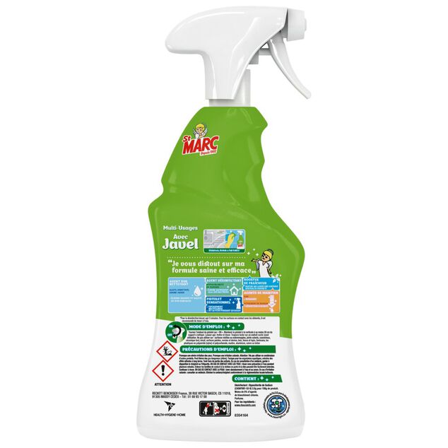 Nettoyant St Marc multi-usage pistolet javel 900 ml