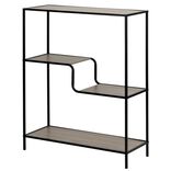 &Eacute;tag&egrave;re m&eacute;tal et bois 4 niveaux Luffi 76x30xH90cm